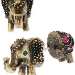 Betsey Johnson elephant earrings